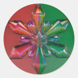 Sneeuwvlok Ornament Kerst Vakantie Sticker