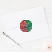 Sneeuwvlok Ornament Kerst Vakantie Sticker (Envelop)