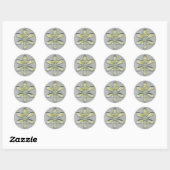 Sneeuwvlok Ornament Kerst Vakantie Sticker (Vel)