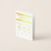 Sneeuwvlok Ornament kerstkaart Folie Kaarten (Voorkant)