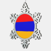 Sneeuwvlok Ornament met Armeniëvlag (Rechts)