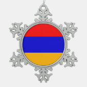 Sneeuwvlok Ornament met Armeniëvlag (Voorkant)