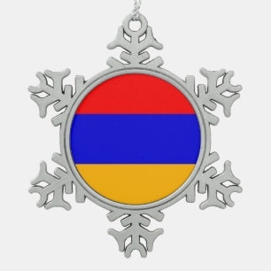 Sneeuwvlok Ornament met Armeniëvlag