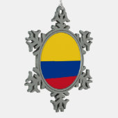 Sneeuwvlok Ornament met Colombiaanse vlag (Links)