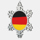 Sneeuwvlok Ornament met Duitse vlag (Rechts)