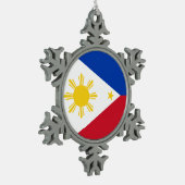 Sneeuwvlok Ornament met Filipijnse vlag (Links)