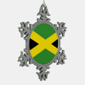 Sneeuwvlok Ornament met Jamaica vlag (Links)