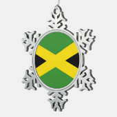 Sneeuwvlok Ornament met Jamaica vlag (Rechts)