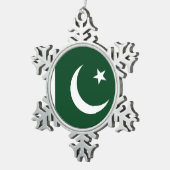 Sneeuwvlok Ornament met Pakistaanse vlag (Rechts)