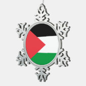 Sneeuwvlok Ornament met Palestijnse vlag (Rechts)