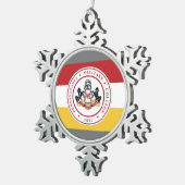* Sneeuwvlok Ornament met PMC Flag logo (Rechts)