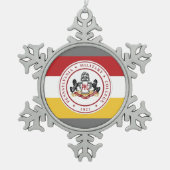 * Sneeuwvlok Ornament met PMC Flag logo (Voorkant)