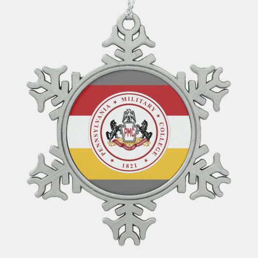 * Sneeuwvlok Ornament met PMC Flag logo (Voorkant)