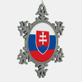 Sneeuwvlok Ornament met Slowakije (Links)