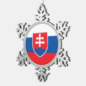 Sneeuwvlok Ornament met Slowakije (Rechts)