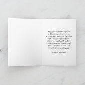 Sneeuwvlok over de mijlen Kerstmis Feestdagen Kaart (Binnen)