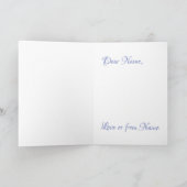 Sneeuwvlok paarse witte sparkle look sneeuwwinter feestdagen kaart (Binnen)