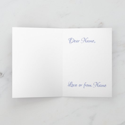 Sneeuwvlok paarse witte sparkle look sneeuwwinter feestdagen kaart (Binnen)