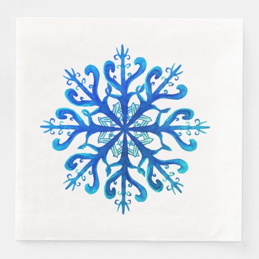 Sneeuwvlok Papieren Servetten (Voorkant)