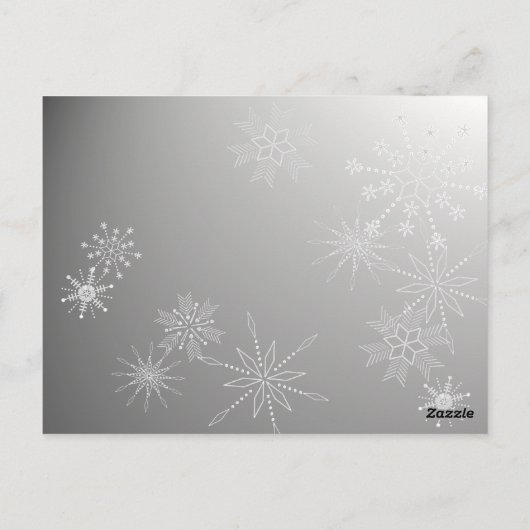 Sneeuwvlok Pareltjes / Tafel Kaart (Achterkant)