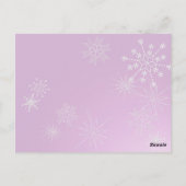 Sneeuwvlok Pareltjes / Tafel Kaart (Achterkant)