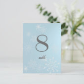 Sneeuwvlok Pareltjes / Tafel Kaart (Staand voorkant)