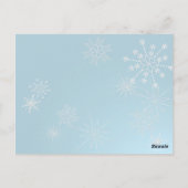 Sneeuwvlok Pareltjes / Tafel Kaart (Achterkant)