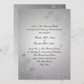 Sneeuwvlok Pareltjes/ Zilver Kaart (Voorkant / Achterkant)