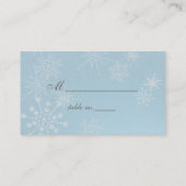 Sneeuwvlok Pareltjes / zitkaart Plaatskaartje (Achterkant)