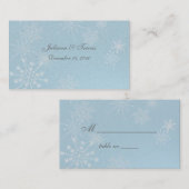 Sneeuwvlok Pareltjes / zitkaart Plaatskaartje (Voorkant / Achterkant)