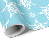 SNEEUWVLOK PATROON feestelijk modern minimalistisc Cadeaupapier (Rol Hoek)