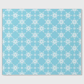 SNEEUWVLOK PATROON feestelijk modern minimalistisc Cadeaupapier (Vlak)