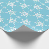 SNEEUWVLOK PATROON feestelijk modern minimalistisc Cadeaupapier (Hoek)