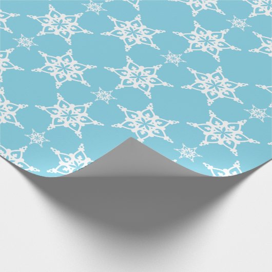 SNEEUWVLOK PATROON feestelijk modern minimalistisc Cadeaupapier (Hoek)