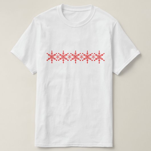 Sneeuwvlok Patroon Feestelijke Top (Design voorkant)