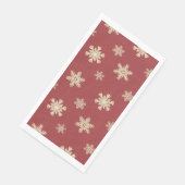 Sneeuwvlok patroon Kerst Papier Gastenhanddoeken Servet (Hoek)