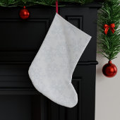 Sneeuwvlok Patroon Monogrammed Kerst Kous Grote Kerstsok