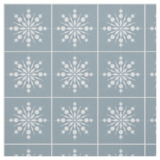 Sneeuwvlok Patroon stof (Swatch)