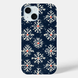 Sneeuwvlok patroon Winter Style iPhone 15 Case
