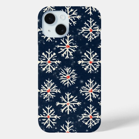 Sneeuwvlok patroon Winter Style Case-Mate iPhone Case (Achterkant)