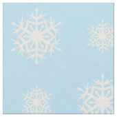 Sneeuwvlok Patterned Licht Blauwe Stof (Close Up)