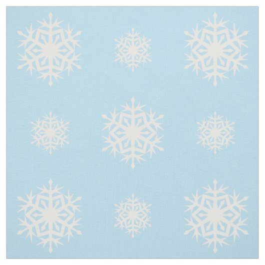 Sneeuwvlok Patterned Licht Blauwe Stof (Swatch)