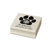 Sneeuwvlok Paw Print Winter Vakantie Adres Rubberstempel (Stempel)