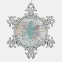 Sneeuwvlok Pewter Ornament