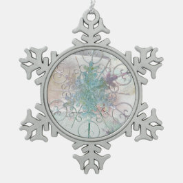 Sneeuwvlok Pewter Ornament