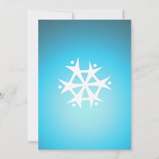 Sneeuwvlok Pinguïn Toon bruiloft Kaart (Achterkant)