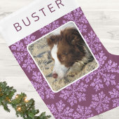 Sneeuwvlok Plum Bling Eenvoudig Schattige Kind of  Grote Kerstsok