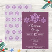 Sneeuwvlok Plum Bling Elegant Feestelijke Kerst