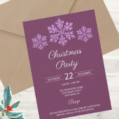 Sneeuwvlok Plum Bling Elegant Feestelijke Kerst