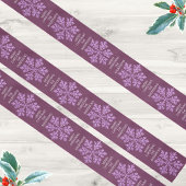 Sneeuwvlok Plum Bling Elegant Trendy Kerstmis Satijnen Lint
